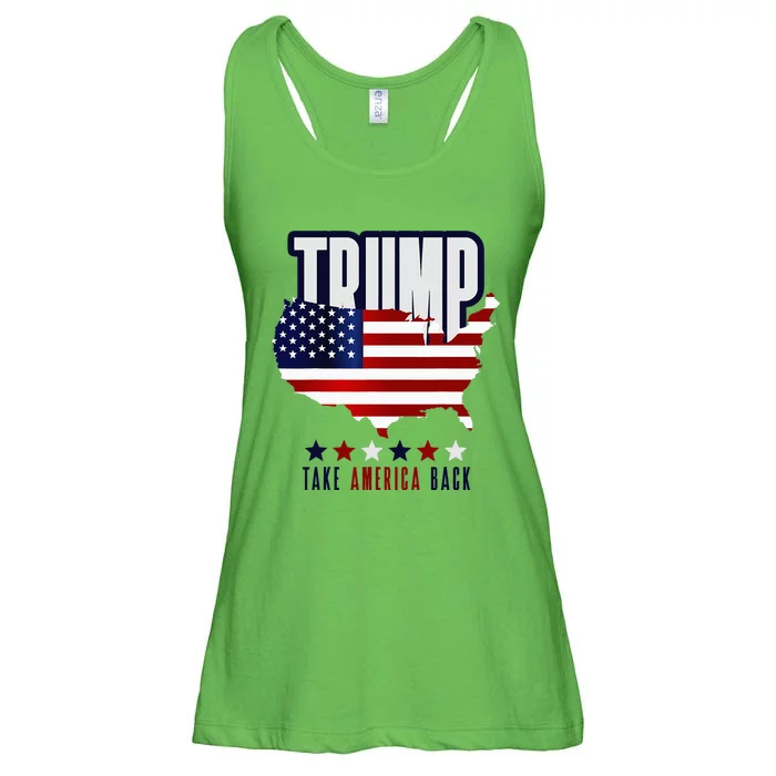 Support Donald Trump 2024 Presidential Election Campaign Ladies Essential Flowy Tank