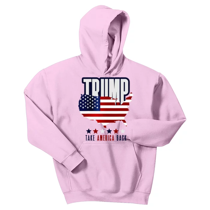 Support Donald Trump 2024 Presidential Election Campaign Kids Hoodie