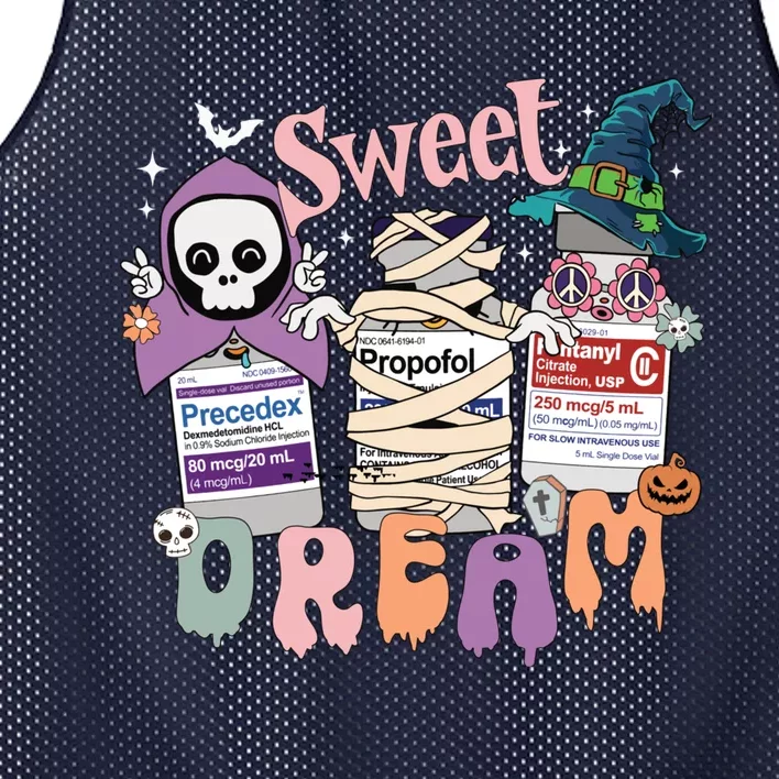 Sweet Dream Team Intensive Scare Unit ICU RN Nurse Halloween Mesh Reversible Basketball Jersey Tank