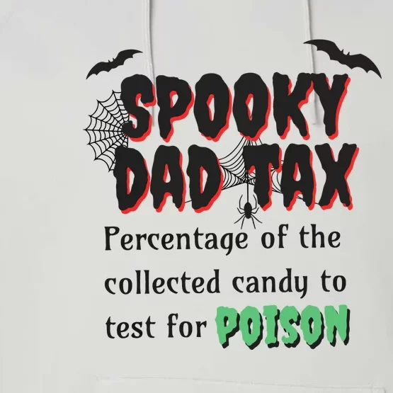 Spooky Dad Tax Halloween Funny Family Matching Halloween Performance Fleece Hoodie