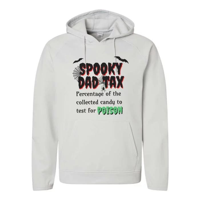 Spooky Dad Tax Halloween Funny Family Matching Halloween Performance Fleece Hoodie