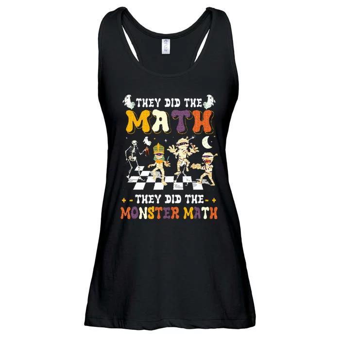 Skeleton Dancing They Did The Math They Did The Monster Math Ladies Essential Flowy Tank