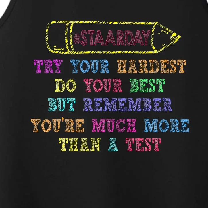 Staar Day Try Your Hardest Do Your Best Teacher Test Day Performance Tank