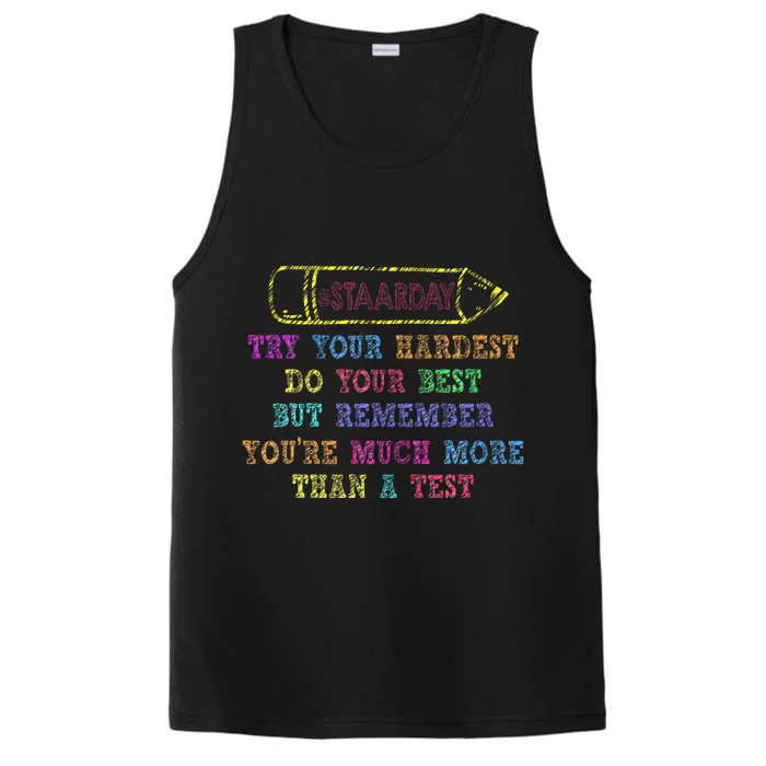 Staar Day Try Your Hardest Do Your Best Teacher Test Day Performance Tank