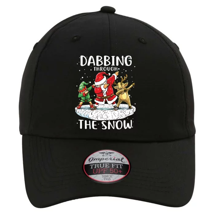 Santa Dabbing Through The Snow Funny Christmas The Original Performance Cap