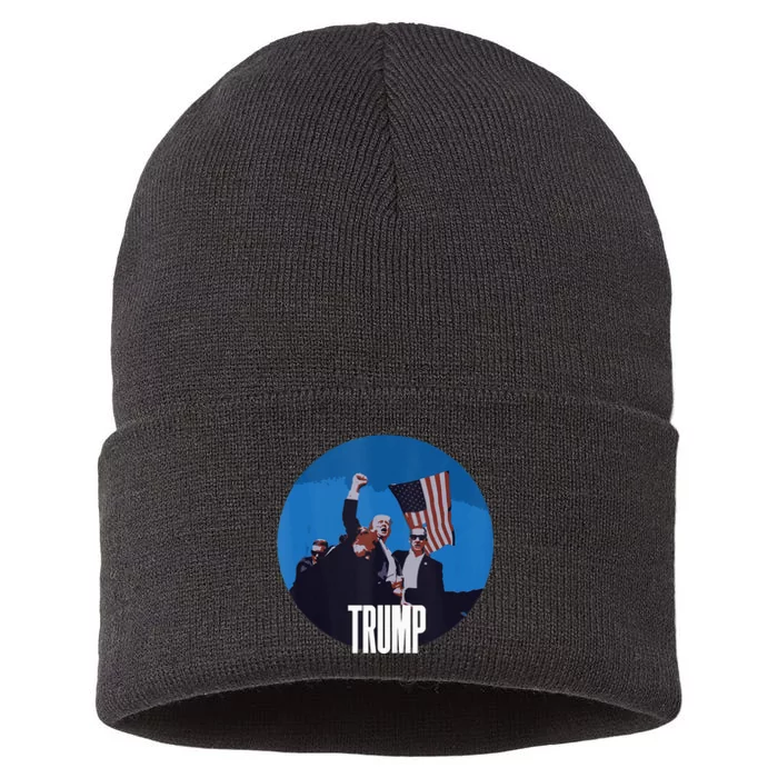 Support Donald Trump 2024 Presidential Election Campaign Sustainable Knit Beanie