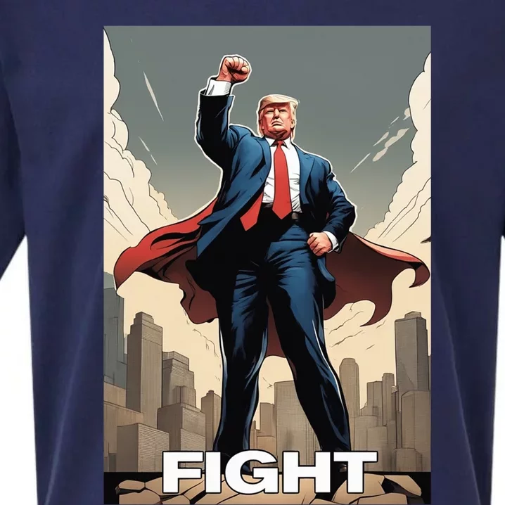 Superhero Donald Trump Fight Trump 2024 Us Flag Donald Trump Pennsylvania Pa Sueded Cloud Jersey T-Shirt