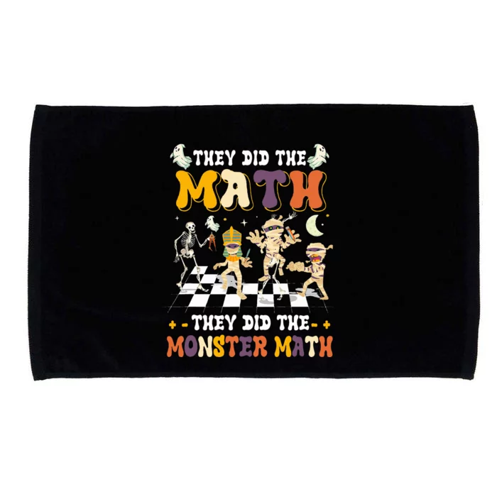 Skeleton Dancing They Did The Math They Did The Monster Math Microfiber Hand Towel