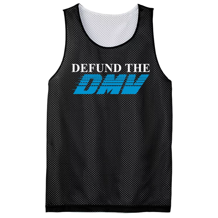 Shitheadsteve Defund The Dmv Mesh Reversible Basketball Jersey Tank