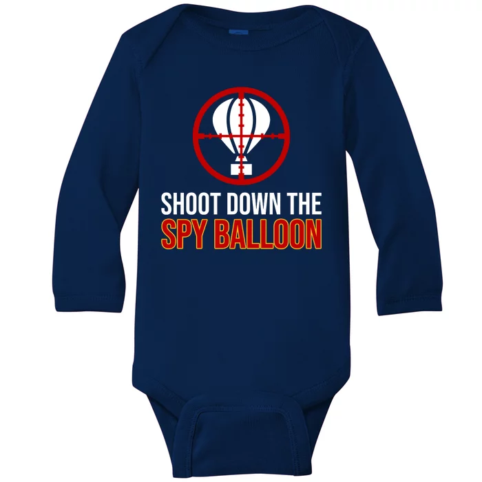 Shoot Down The Spy Balloon Political Baby Long Sleeve Bodysuit