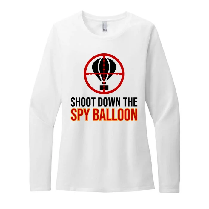 Shoot Down The Spy Balloon Political Womens CVC Long Sleeve Shirt