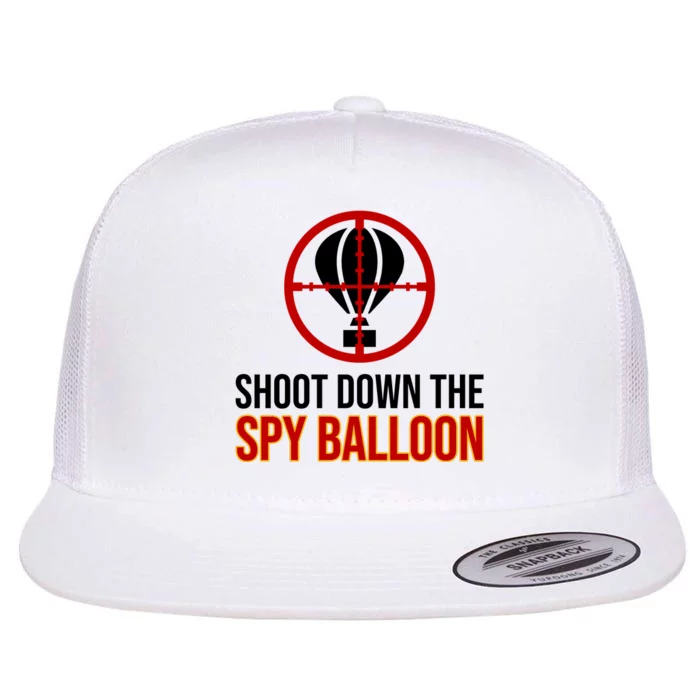 Shoot Down The Spy Balloon Political Flat Bill Trucker Hat