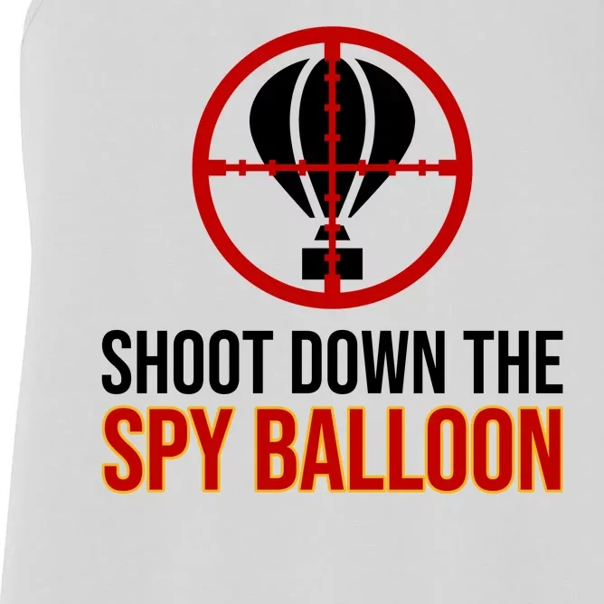 Shoot Down The Spy Balloon Political Women's Racerback Tank