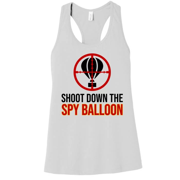 Shoot Down The Spy Balloon Political Women's Racerback Tank