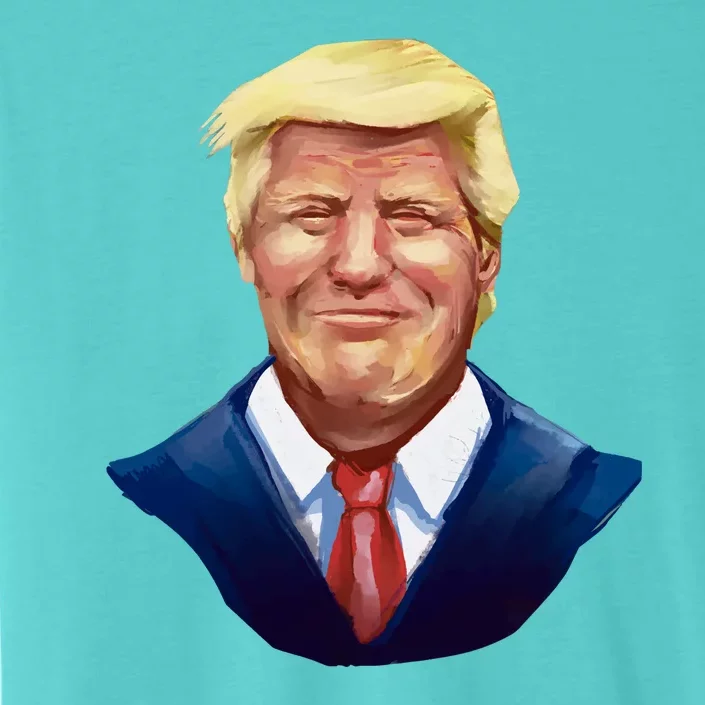 Smiling Donald Trump Portrait ChromaSoft Performance T-Shirt