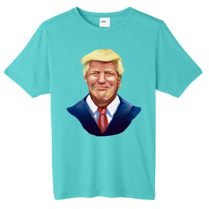 Smiling Donald Trump Portrait ChromaSoft Performance T-Shirt