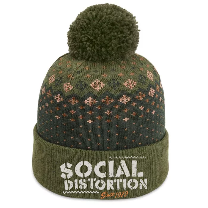 Social Distortion Taxi The Baniff Cuffed Pom Beanie