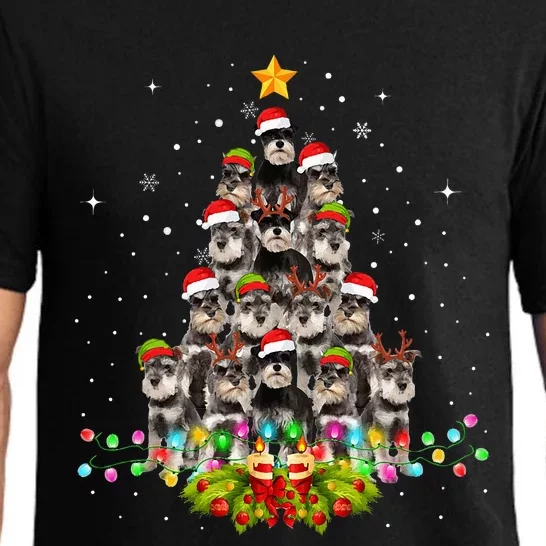 Schnauzer Dogs Tree Christmas Sweater Xmas Pet Animal Dog Pajama Set