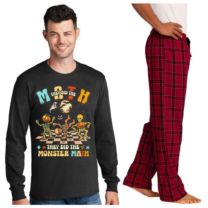 Skeleton Dancing They Did The Math They Did The Monster Math Long Sleeve Pajama Set