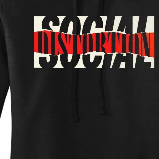 Social Distortion Torn Women's Pullover Hoodie