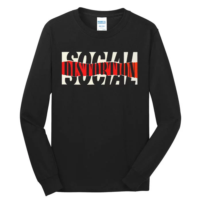 Social Distortion Torn Tall Long Sleeve T-Shirt