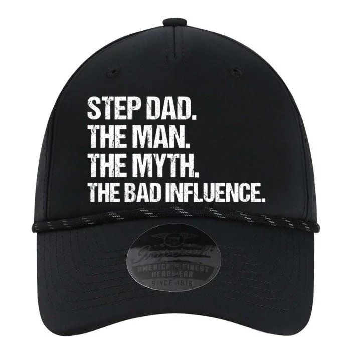 Step Dad The The Myth The Bad Influence Vintage Design Gift Performance The Dyno Cap