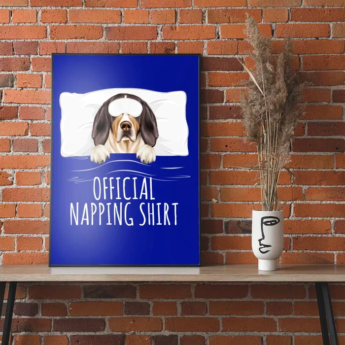 Sleeping Dog Treeing Walker Coonhound Napping Gift Poster