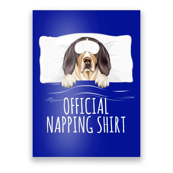 Sleeping Dog Treeing Walker Coonhound Napping Gift Poster