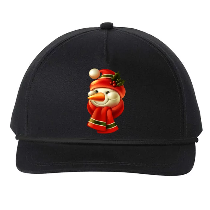 Snowman Dressed To Impress Snapback Five-Panel Rope Hat