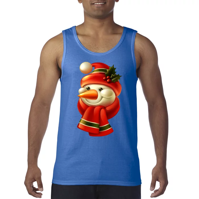 Snowman Dressed To Impress Tank Top