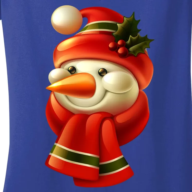 Snowman Dressed To Impress Women's V-Neck T-Shirt