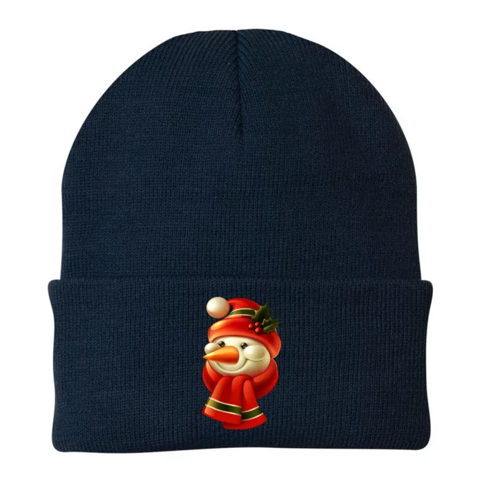 Snowman Dressed To Impress Knit Cap Winter Beanie