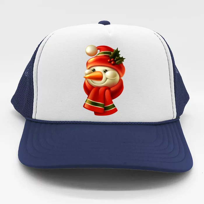 Snowman Dressed To Impress Trucker Hat