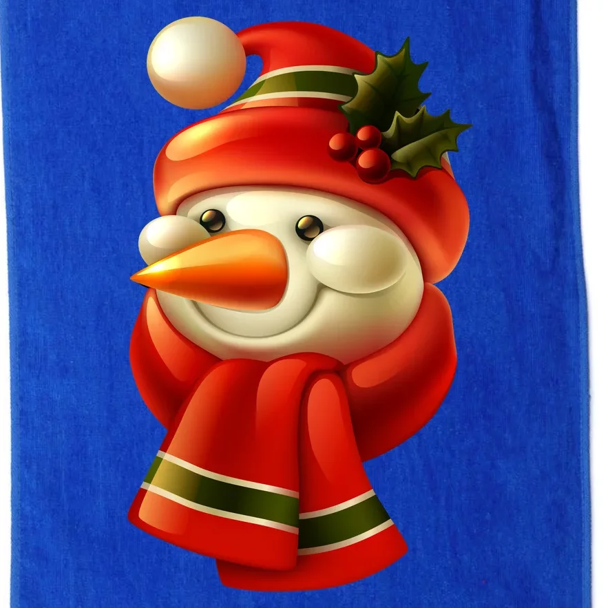 Snowman Dressed To Impress Platinum Collection Golf Towel