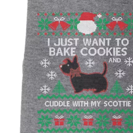 Scottie Dog Ugly Christmas Party Scottish Terrier Novelty Gift Doggie 3-End Fleece Hoodie