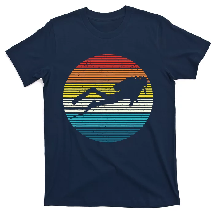 Scuba Diving Vintage Retro Ocean Scuba Diver Gift T-Shirt