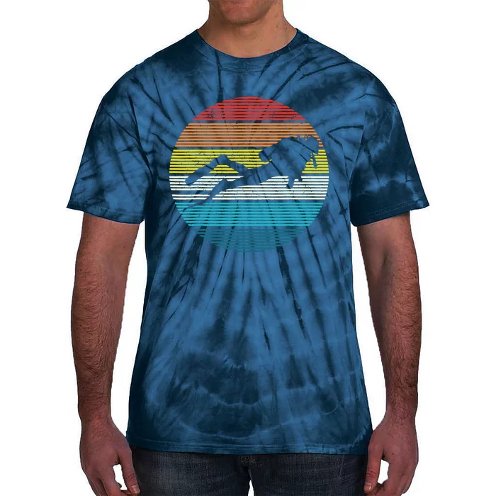 Scuba Diving Vintage Retro Ocean Scuba Diver Gift Tie-Dye T-Shirt