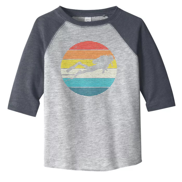 Scuba Diving Vintage Retro Ocean Scuba Diver Gift Toddler Fine Jersey T-Shirt