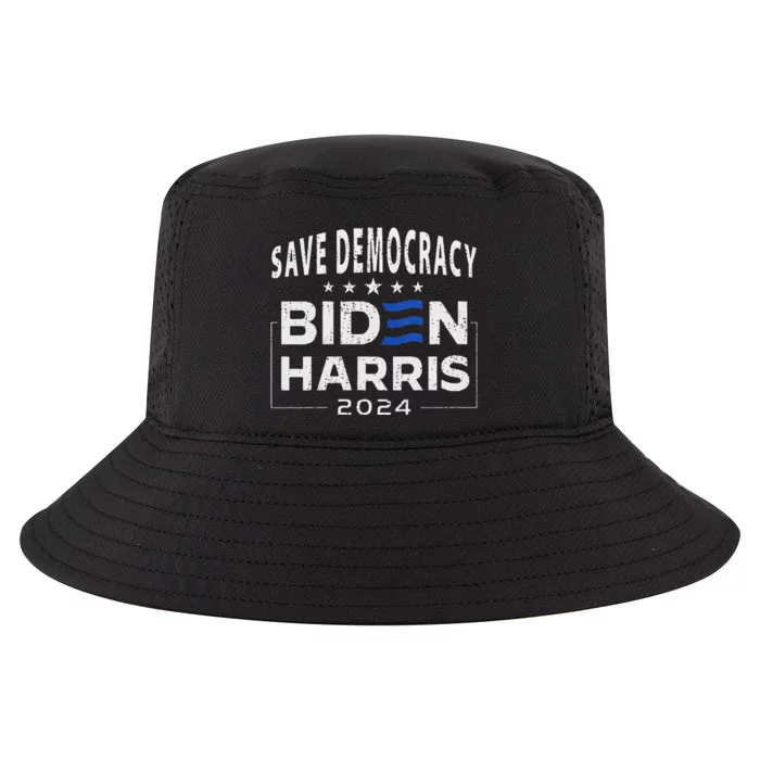 Save Democracy Vote Blue 2024 Support Cool Comfort Performance Bucket Hat