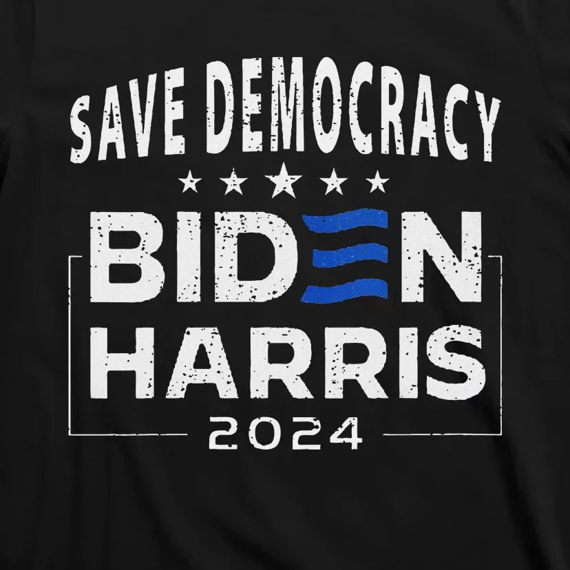 Save Democracy Vote Blue 2024 Support T-Shirt