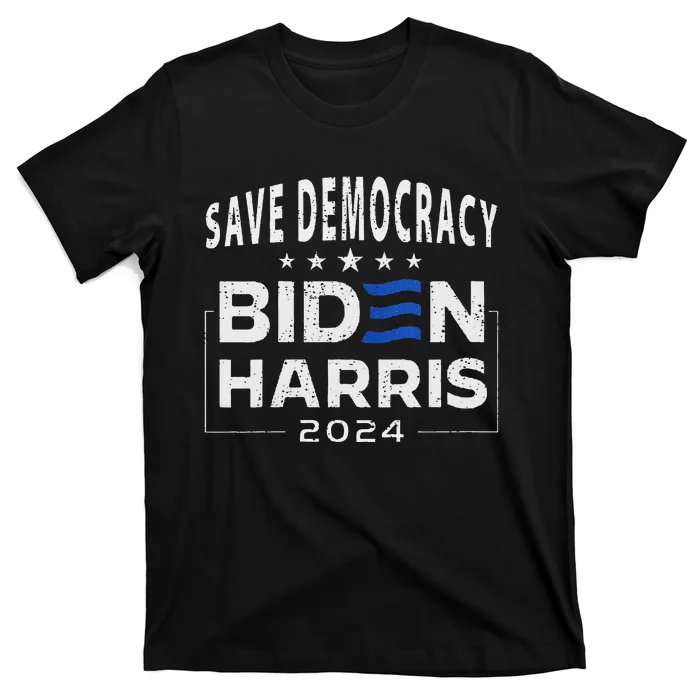 Save Democracy Vote Blue 2024 Support T-Shirt