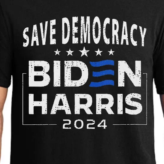 Save Democracy Vote Blue 2024 Support Pajama Set