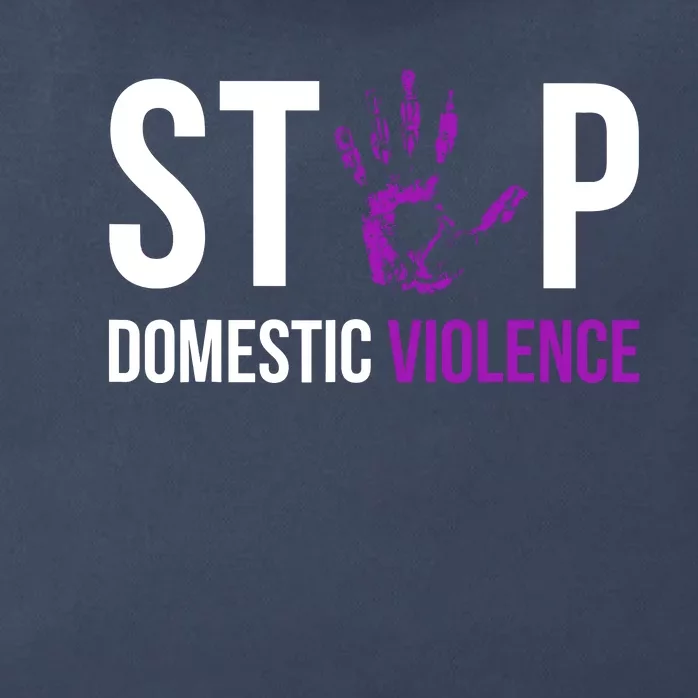 Stop Domestic Violence Awareness Survivor Gift Design Zip Tote Bag