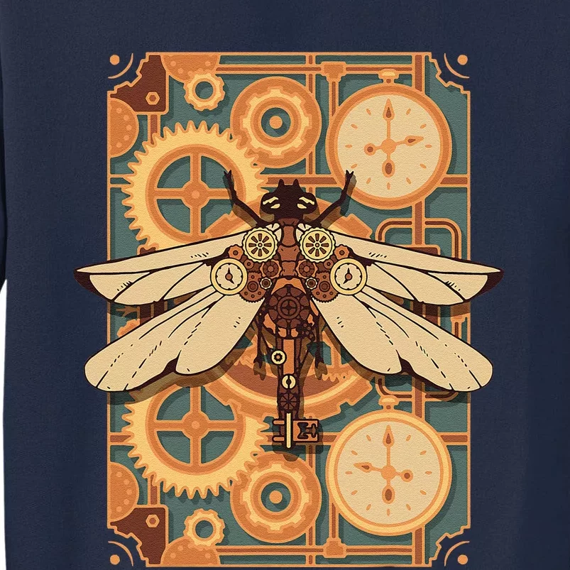 Steampunk Dragonfly Victorian Art Mechanical Steam Punk Tall Sweatshirt