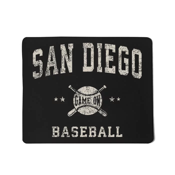 San Diego Vintage Baseball Throwback Mousepad