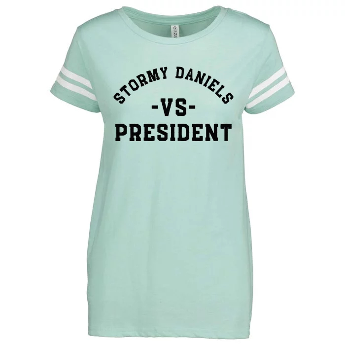 stormy daniels vs president Classic . Enza Ladies Jersey Football T-Shirt