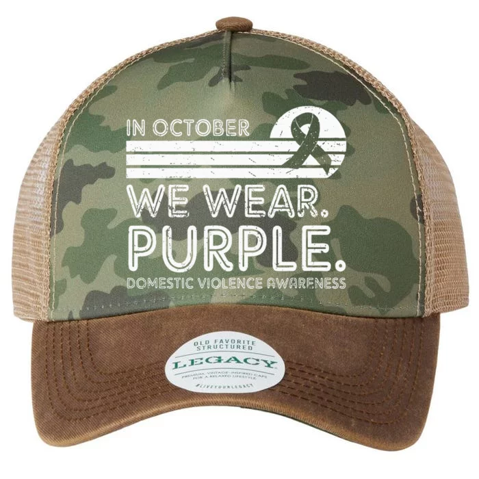 Support Domestic Violence Awareness with Purple October Legacy Tie Dye Trucker Hat