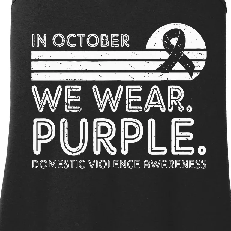 Support Domestic Violence Awareness with Purple October Ladies Essential Tank