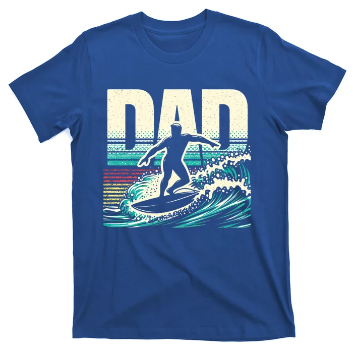 Surfer Dad Vintage Surfing Lover FatherS Day Gift T-Shirt