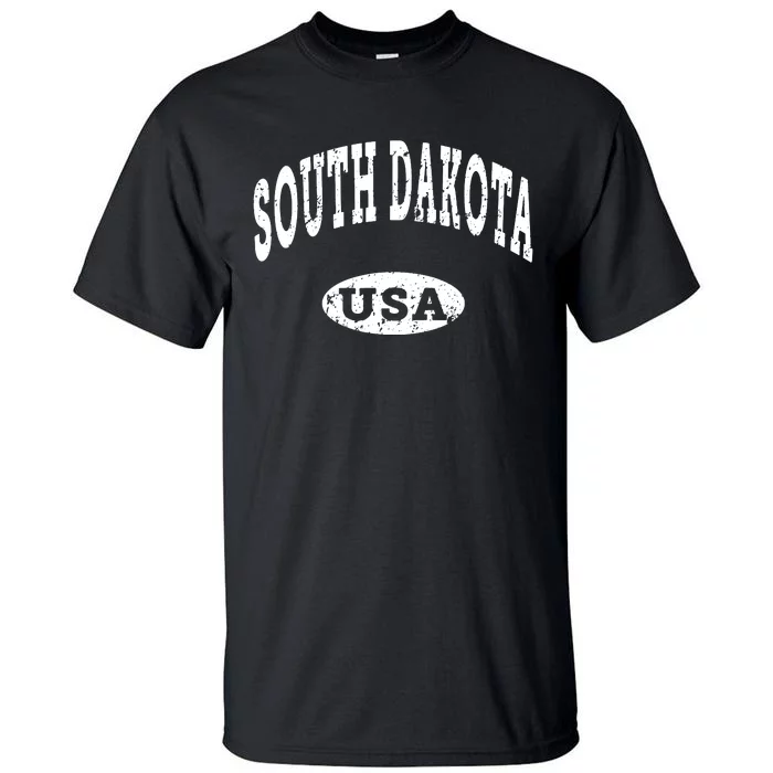 South Dakota Vintage Distressed Usa Tall T-Shirt